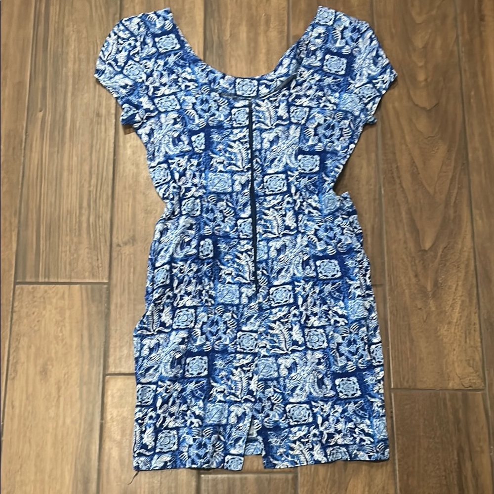 Vintage 1990s elisse brand. Tie wrap “Hawaiian” looking dress - Picture 4 of 12